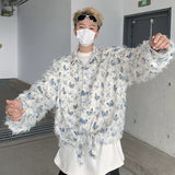 Bonsir Summer Thin Shirt Three-dimensional Butterfly Decor Long Sleeve Shirt Tassel Casual Fashion Loose Male Sun-proof Clothing