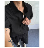 BONSIR  -  Men Relaxed Summer Outfit Set  Short-Sleeve Button-Up Shirt  Matching Shorts Two-Pocket Casual Comfort  Beach Travel Daily Wear