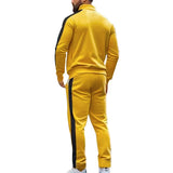 BONSIR  -  Casual Tracksuits Mens Autumn Fashion Side Striped Jackets And Pants Two Piece Sets For Men Sports Fitness Sweatsuits Streetwear