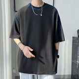 BONSIR  -  Men T Shirt T Shirt Casual Harajuku T Shirts Manual Suture Men Streetwear For Men High Quality Widely Applicable