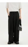 BONSIR  -  Black Suit Pants Men Oversized Fashion Social Mens Dress Pants Korean Loose Wide Leg Pants Mens Office Formal Trousers M-3XL