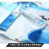 BONSIR  -  Hawaiian Style Beach Short-sleeved Shirt Men's Summer Fashion Thin Loose and Versatile Casual Vacation Seaside Shirt