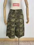 BONSIR  -  Women's Regular Unisex Camouflage Loose Capris Summer Street Cargo Shorts Young Girl Casual Bottom Female Calf-length Pants