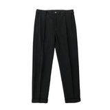 Bonsir Winter Men's Thicken Woolen Clothing Suit Pants Casual Straight Korean Fashion Business Long Trousers Male Clothing L97