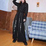 Bonsir Y2k Calligraphy Ribbon Skirt Pants Gothic Dark Style Hakama Genderless Japanese Streetwear Casual Wide-Leg Samurai Pants Unisex