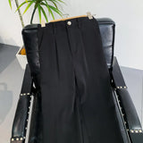 BONSIR  -  Black Suit Pants Men Slim Fit Social Mens Dress Pants Korean Casual Straight Pants Mens Office Formal Trousers Large Size 4XL