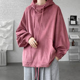 BONSIR  -  Autumn Stand Collar Hoodies Sweatshirts Men Woman Fashion Pink Black Khaki Hip Hop Hoody Male Brand Casual Loose Tops