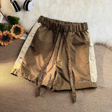 Bonsir Summer Shorts Mens Sports Shorts Basketball Buttoned Casual Pants Loose Breathable American Style Youth Thin Men'S Shorts