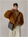 BONSIR  -  autumn and winter men's cashmere blended high-end half-high collar stretch-knit base pullover sweater