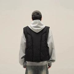 Bonsir American style street niche high-end vest men's autumn and winter new European and American jacket top