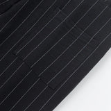 BONSIR  -  New American Style Business Striped Men Suit Pants Light Luxury Leisure Linen Straight Pants Urban Fashion High Quality Trousers