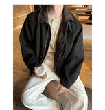 BONSIR  -  The Plaid-Trim Bomber | Men's Plus-Size Maillard Shacket for Urban Layering M-5XL High-quality Men's Spring and Autumn Jacket