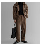 BONSIR  -  Maillard casual sports suit men's spring and autumn heavy hooded sweatshirt cardigan splicing