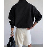 BONSIR  -  Fashion Loose Men's Printed Casual Long-sleeve Shirt. Single-button Street Style Spring and Autumn Top. M-5XL