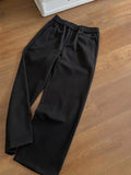 BONSIR  -  autumn and winter thickened velvet pants knitted straight solid color cereal soft waxy lazy casual pants men