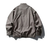 BONSIR  -  Vintage Splicing Denim Jackets Mens Streetwear Punk Y2k Cargo Coats Harajuku Loose Casual Hip Hop Washed Jeans Jackets Male