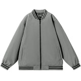 BONSIR  -  Autumn Bomber Jacket Men Streetwear Slim Fit Baseball Collar Man Jackets Coats Solid Windbreaker Casual Outwear Clothing Tops