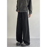 BONSIR  -  Grey Black Casual Pants Men Fashion Oversized Wide Leg Pants Men Streetwear Korean Loose Sweatpants Mens Joggers Trousers M-2XL