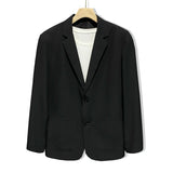 Bonsir Shoulder Padded Blazer Men Slim Fit Fashion Social Mens Dress Jacket Korean Casual Suit Jacket Mens Office Formal Jackets Coat
