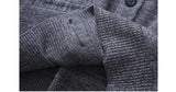 BONSIR  -  Autumn Winter Men's Knitted Warm Vests Mens Retro Button V-Neck Jumper Knitted Waistcoats Men Sweater Vest Jackets Clothing