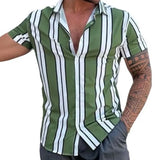 BONSIR  -  New Summer Leisure Hot Selling Print Hawaiian Short Sleeved Shirt for Men's Vacation At The Beach