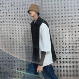 Bonsir Men's Casual Blouse Patchwork Color Shirts Summer Half Sleeve Handsome Men's Clothing Fashion Tooling Shirt Plus Size 5XL