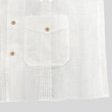 BONSIR  -  Summer New Casual Mens Linen Shirts Long Sleeve Loose Breathable Shirt Vintage Turn-down Collar Buttoned Men Shirt Cardigan