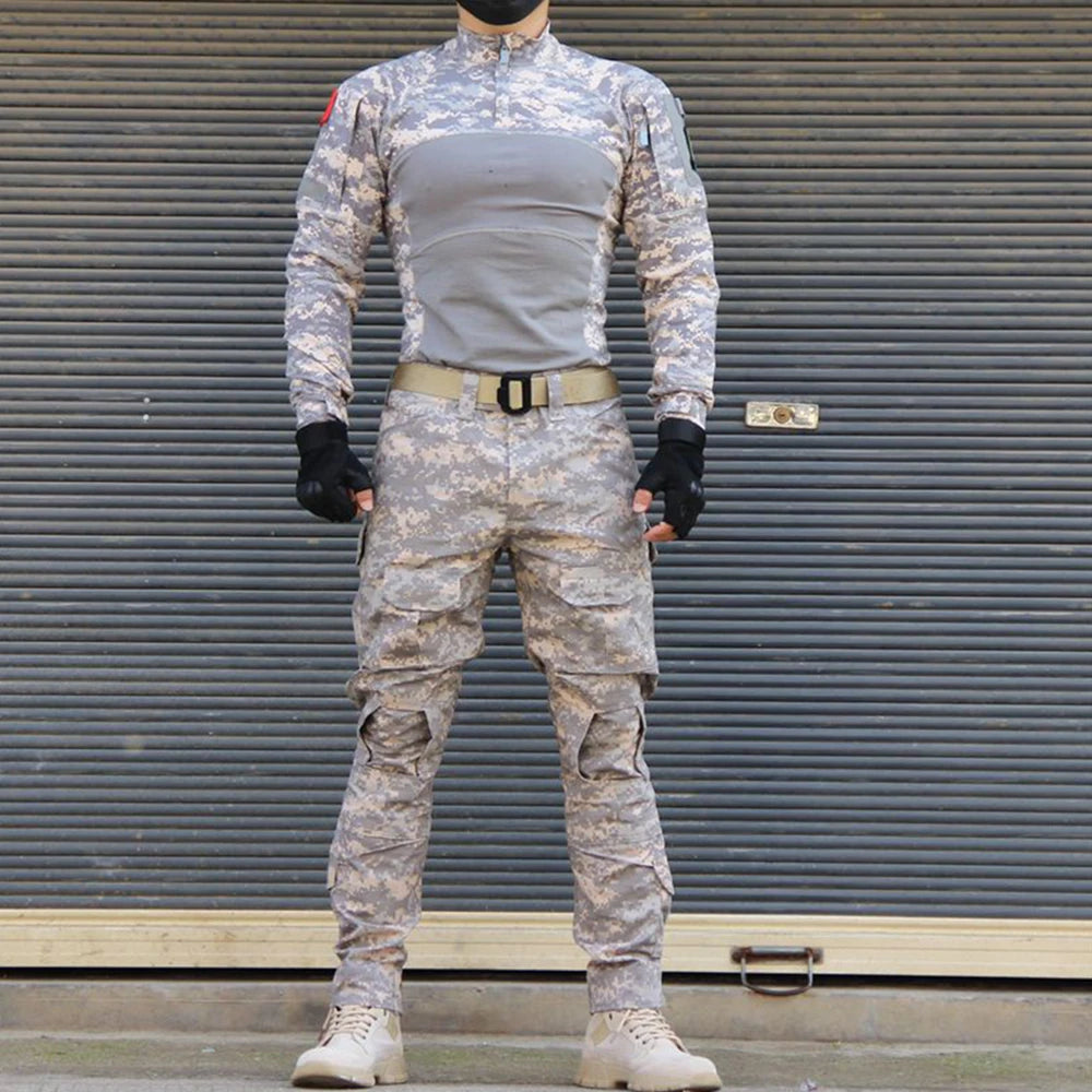 Bonsir 2024 NEW Emerson BDU G3 CB KH FG WG Combat uniform shirt & Pants & knee pads Military Army uniform Wolfgray Suits