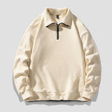 BONSIR  -  Korean Sweatshirts Men Solid Pullover Autumn Winter Fleece Streetwear Soft Turtleneck Sweatshirt Man Fashion Hip Hop Clothing