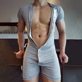 Bonsir Slimming Underwear Body Shaper Corset Button Top Shapewear Para Hombre TIght Bodysuit Slimming Underwear Man Solid Tee Tracksuit