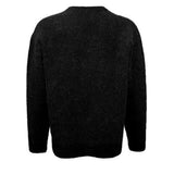 Bonsir Men Sweater Dark Skeleton Jacquard Imitation Cashmere Sweater Autumn Streetwear Warm Casual Long Sleeve Tops Men'S Clothing