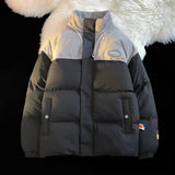 BONSIR  -  New Winter Jacket Men's Corduroy Stitching Thickened Warm Parka Japanese Style Street Cold-proof Padded Coat Ski