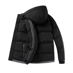 Bonsir Down Cotton Jacket Men's Autumn Winter Men's Thick Warm Hooded Jacket