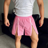 BONSIR  -  New Korean Style Shorts Mens Summer Lightweight Zipper Design Shorts Male Leisure Streetwear City Walk Gym Shorts 2025