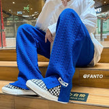 BONSIR  -  Spring pants high street tide casual sports trousers men's American design trendy brand draped wide-leg floor trousers