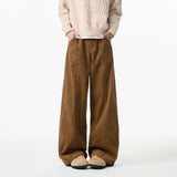 BONSIR  -  Maillard pants men's autumn and winter American retro trendy brand loose wide-leg pants handsome casual large size work pants