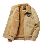 BONSIR  -  Autumn Winter 2025 New Fashion Men's Casual Trendy Turn-down Collar Long Sleeve Zipper Pocket Warm Thicken Jacket Coat Male Tops