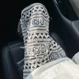 BONSIR  -  Men Hippie Pants Retro Street Printed Outdoor Straight-legs Trousers Casual Pants Loose Fit Elastic Drawstring Waist Pants