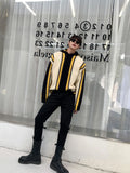 BONSIR  -  Autumn and winter color-blocking striped design hooded sweater for men high-end niche thickened sweater jacket