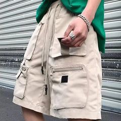 Bonsir Khaki Cargo Shorts Men Summer Beach Loose Casual Work Trousers Male Big Size Black Outdoor Shorts Pants Breathable