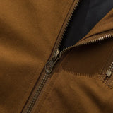 BONSIR  -  Autumn Vintage New Fashion American Men's Turn-down Collar Long Sleeve Zipper Casual Trendy Cargo Coats Male Streetwear