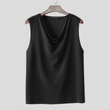 BONSIR  -  Men Tank Tops Solid Color V Neck Sleeveless Summer Casual Male Vests Streetwear 2025 Fashion Casual Men Clothing S-5XL
