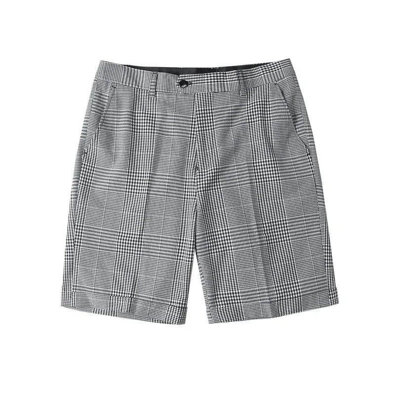 Bonsir Brand Clothing Male High Quality Pure Cotton Plaid Shorts/Men's Summer Slim Fit Leisure Business Shorts Plus size 29-36