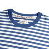 BONSIR  -  Streetwear Retro Striped Long SleeveTelnyashka T-shirt For Men Fashion Pure Cotton Pullovers Tops Tee Shirts Male Clothing