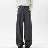 BONSIR  -  Mens Trousers Thin Drape Plain Casual Pants Spring Summer Daily Simple Youth All-Match Straight Pants Men'S Clothing 2025 New