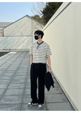 BONSIR  -  New Fashion Four Seasons Men's High Quality Suits Pants Korean Style Loose Straight  Leg Grey Trousers Male Trendy Streetwear