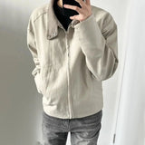 BONSIR  -  Y2k Mens Three Dimensional Cut Motorcycle Leather Jacket Autumn Casual Streetwear Soft Faux Garment Men's Clothing Unisex
