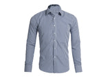 BONSIR  -  Spring Summer Mens Plaid Shirts Fashion Men Long Sleeve Cotton Plaid Shirt Tees Casual Men Breathable Formal Tops Shirt Clothing