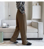 BONSIR  -  New Fashion Autumn Men's Korean Style Loose Wide Leg Trousers Solid Color Casual High Quality Pants Male Trendy Streetwear Men