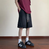 Bonsir Summer Fashion Blue Denim Pants Shorts Men's Straight Casual Ins Youth All-match Fifth Pants Elastic Waist Chic Short Pants